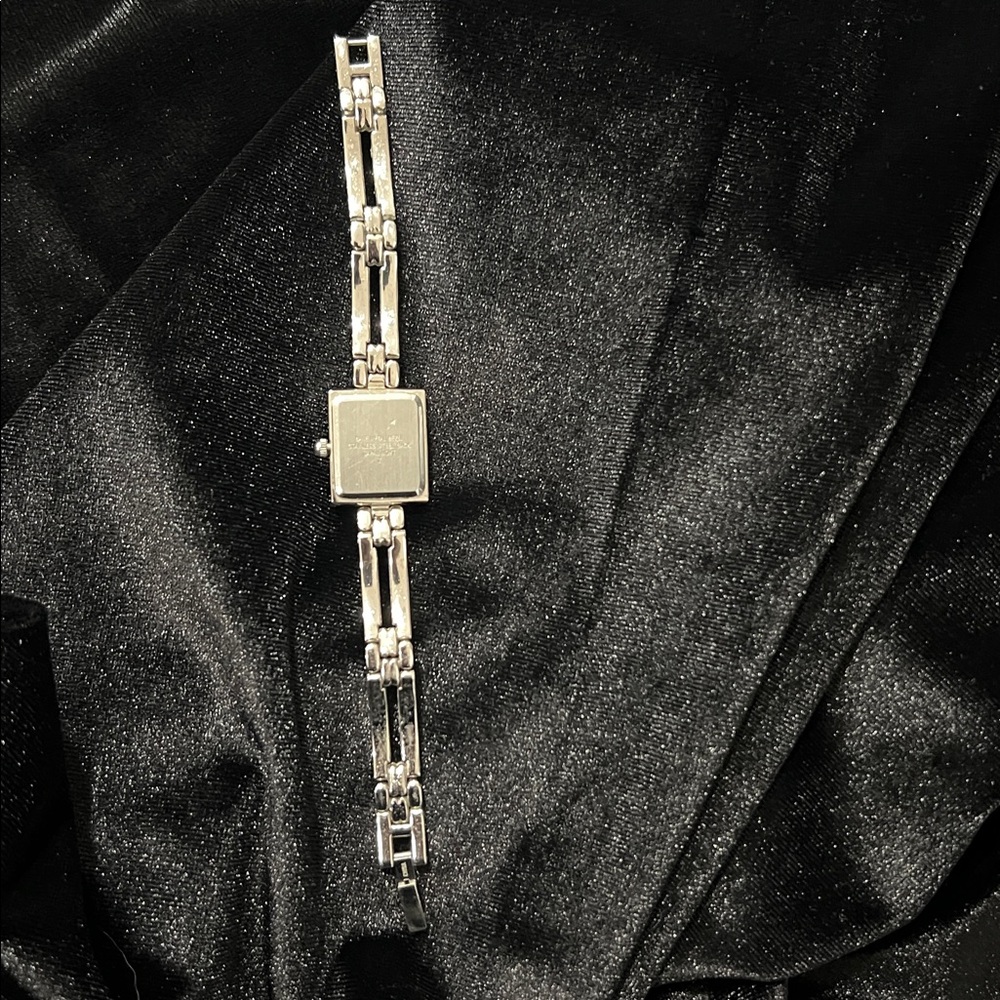 PREMIER DESIGNS SILVER TONE RECTANGULAR BLUE DIAL… - image 5